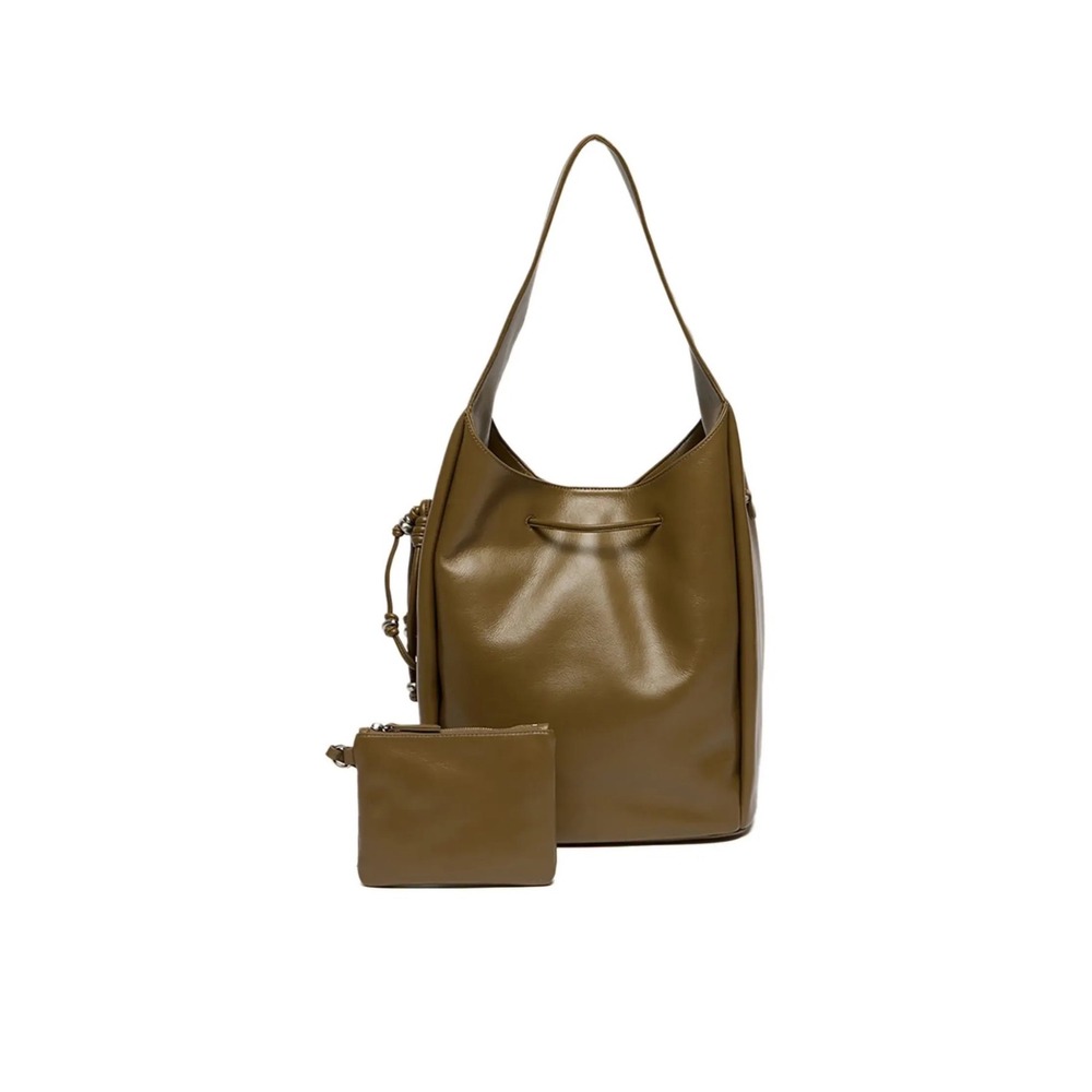 Archivepke Gem Bucket Bag Shoulder Purse Taupe Brown‎ Tote Style Minimalist